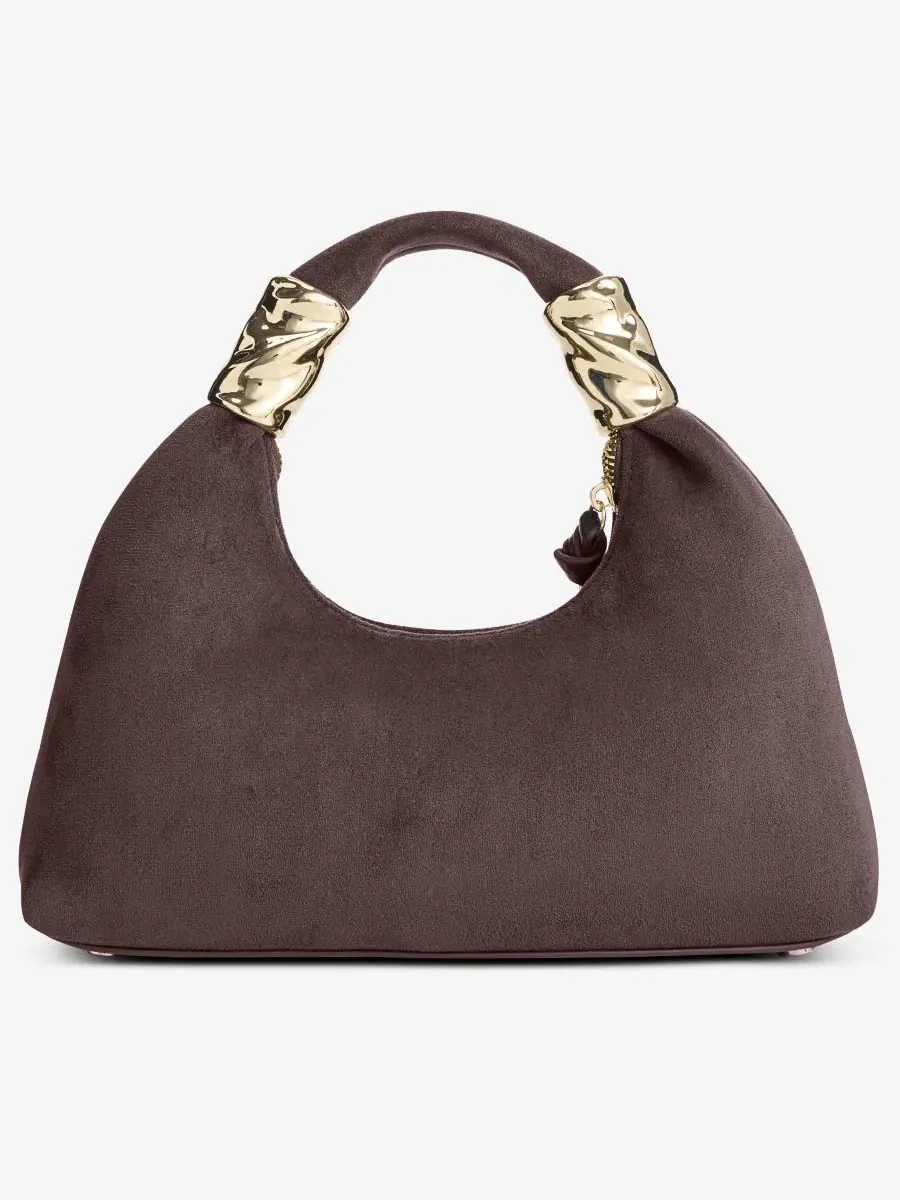 Мини-хобо из замши Nyrah Mini Suede Hobo I.N.C. International Concepts — изображение 4 из 7, сливовый