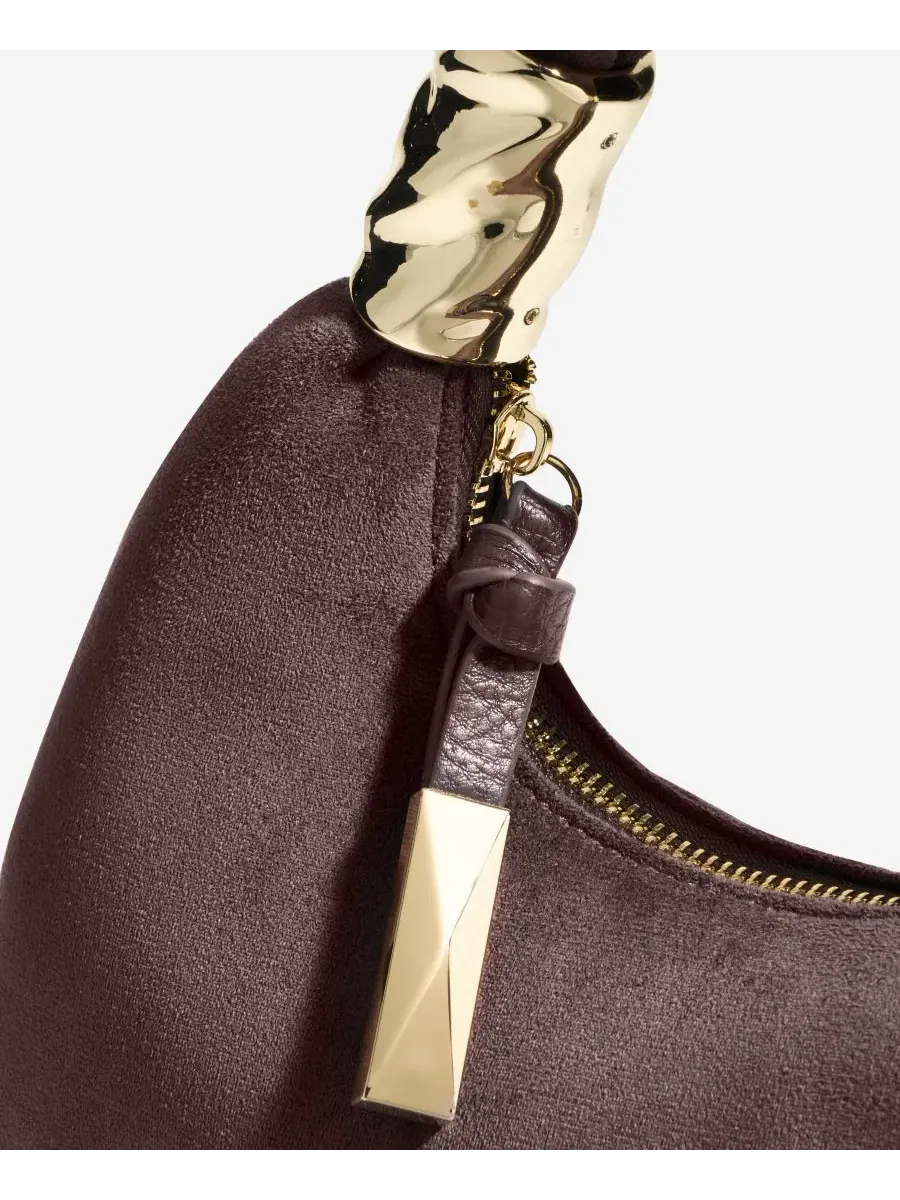 Мини-хобо из замши Nyrah Mini Suede Hobo I.N.C. International Concepts — изображение 6 из 7, сливовый