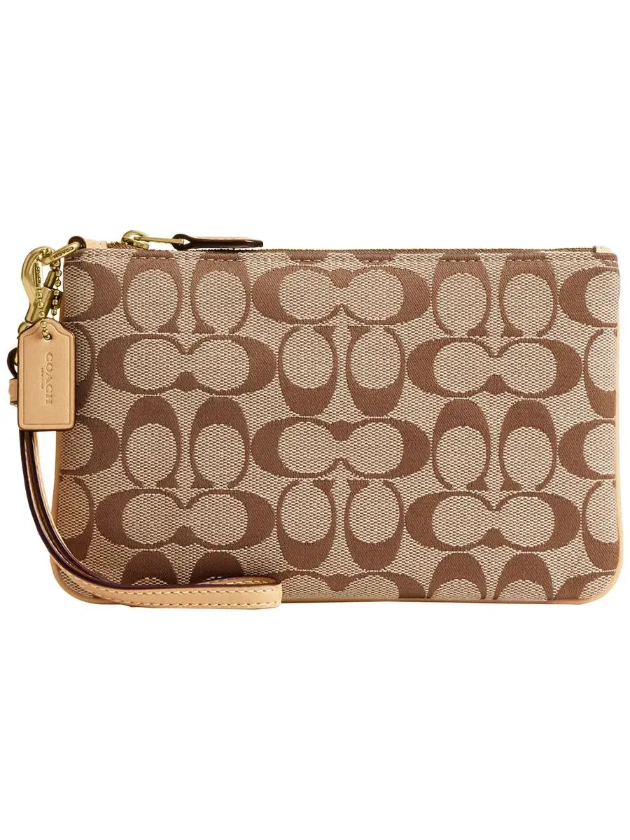 Визажистка-кошелек COACH Essential Small Signature Jacquard Wristlet