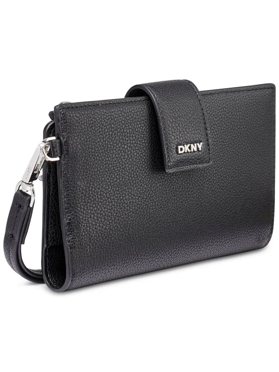 Кошелек-клатч Lilah Snap Closure Flap Mini DKNY — изображение 3 из 5, черный