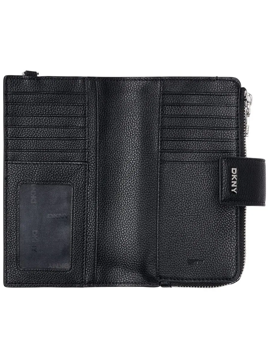 Кошелек-клатч Lilah Snap Closure Flap Mini DKNY — изображение 4 из 5, черный