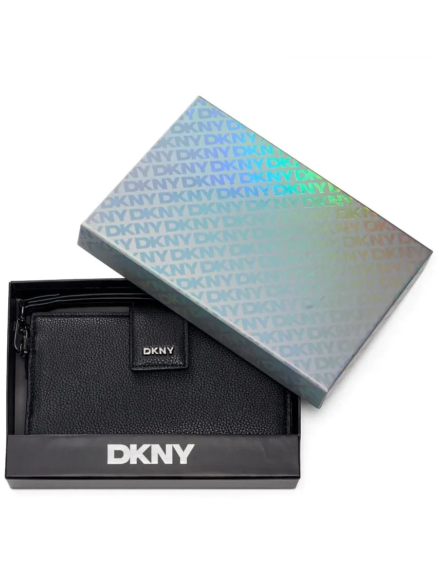 Кошелек-клатч Lilah Snap Closure Flap Mini DKNY — изображение 5 из 5, черный