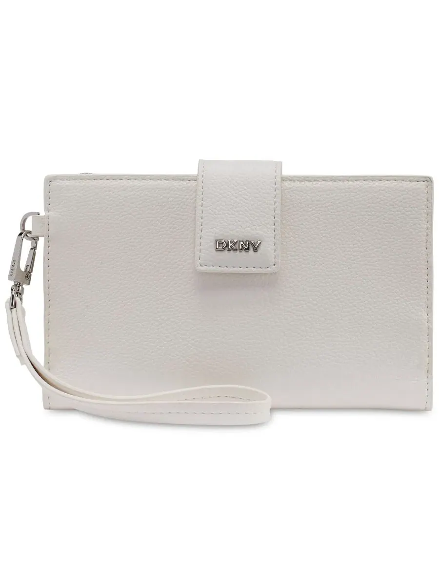 Кошелек-флап Lilah с застежкой-кнопкой DKNY — изображение 1 из 5, белый