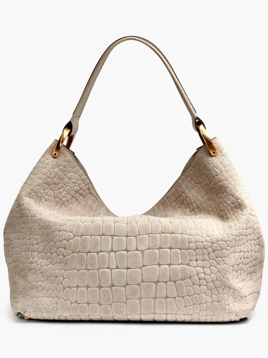Сумка через плечо Glenwood Croco Suede Extra Large Donna Karan New York — изображение 2 из 5, многоцветный