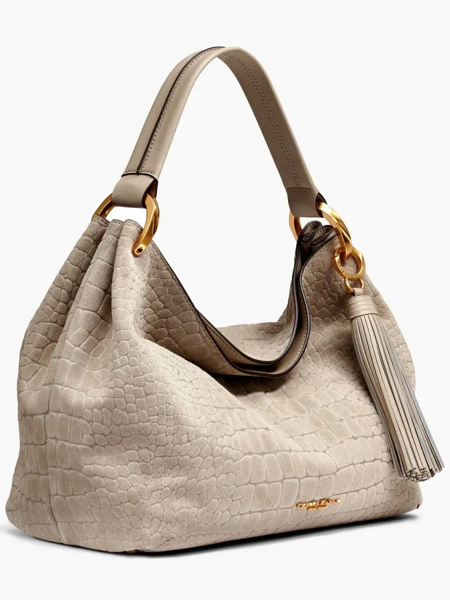 Сумка через плечо Glenwood Croco Suede Extra Large Donna Karan New York — изображение 3 из 5, многоцветный
