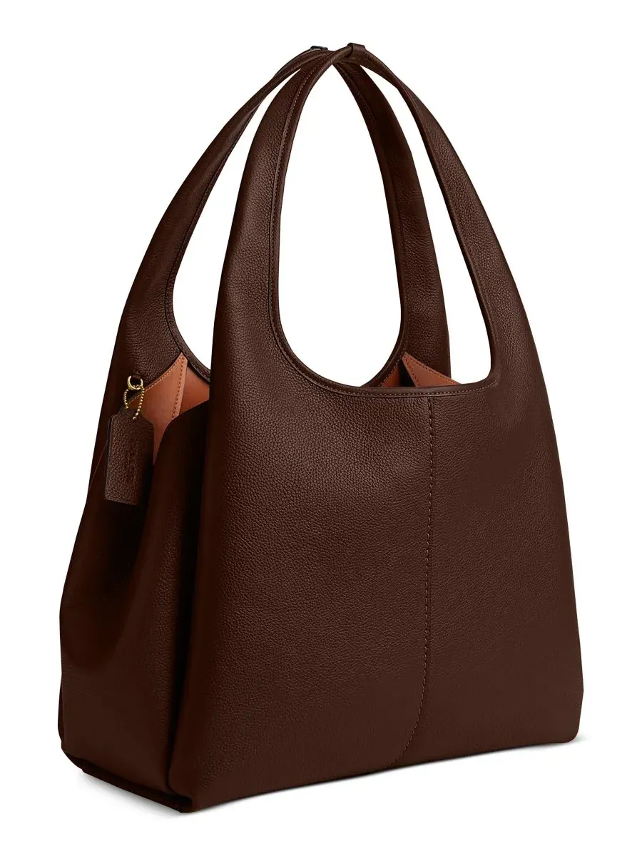 Сумка через плечо Lana Medium из зернистой кожи COACH — изображение 3 из 6, зеленый
