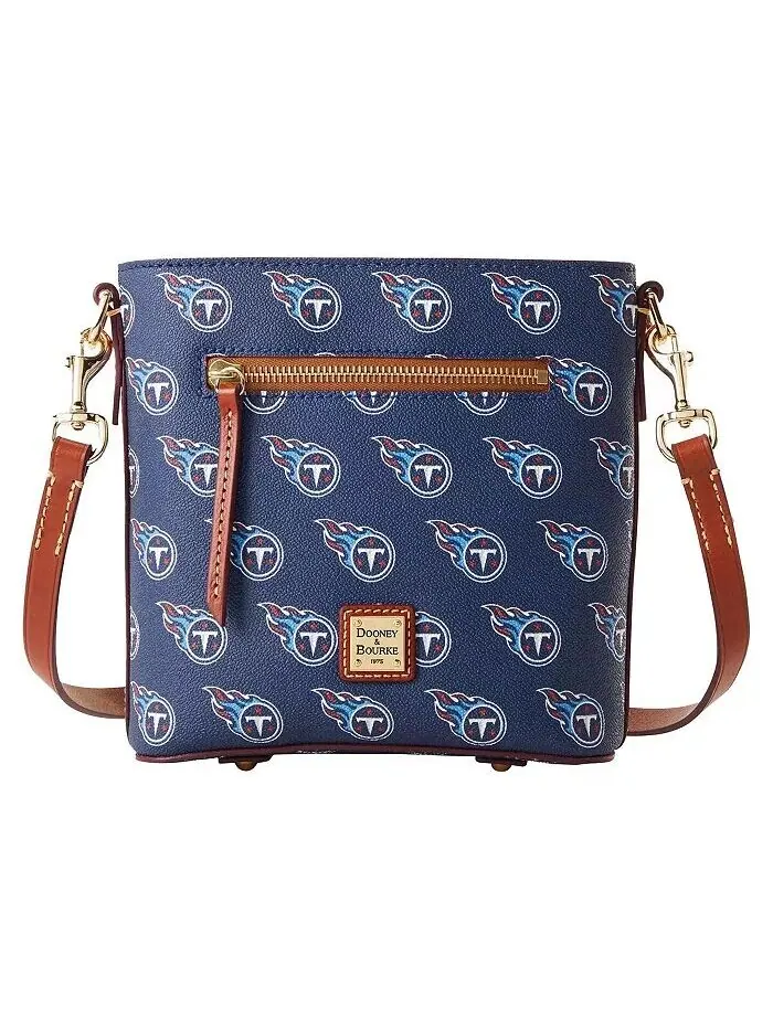 Женская маленькая фирменная сумка через плечо на молнии Tennessee Titans Dooney & Bourke — мульти