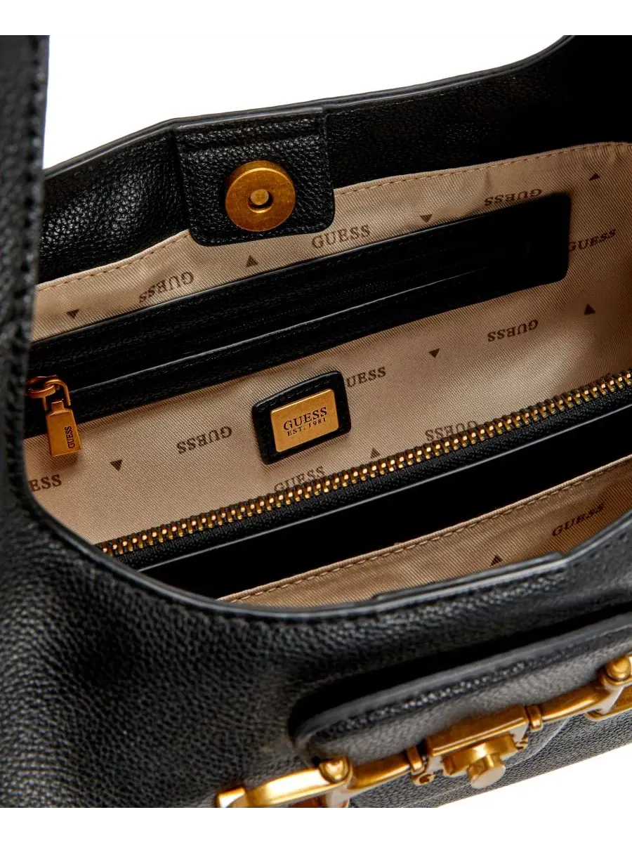 Сумка-хобо среднего размера с плечевым ремнем Sunset Medium Hobo GUESS — 3