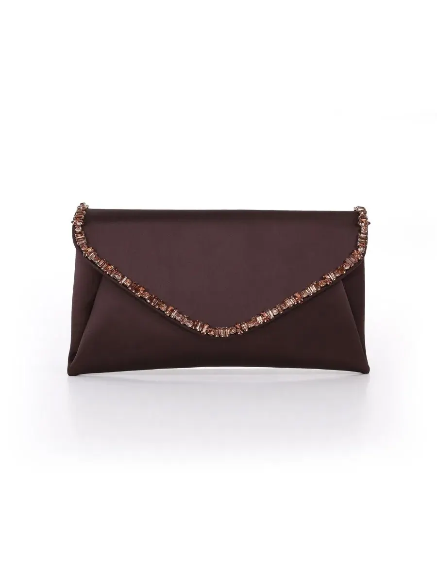 Вечерний клатч с кристаллами Mika Mix Crystal Envelope Jewel Badgley Mischka