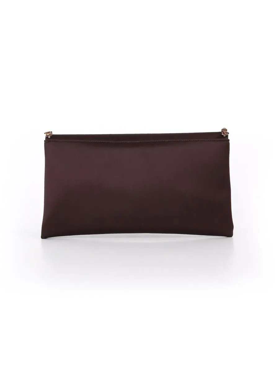 Вечерний клатч с кристаллами Mika Mix Crystal Envelope Jewel Badgley Mischka — изображение 3 из 4, коричневый