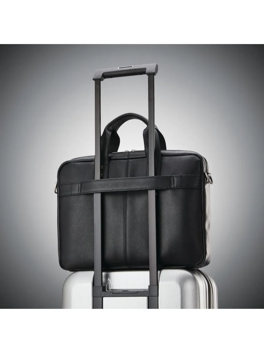 Классические кожаные узкие трусы Samsonite — изображение 2 из 6, черный