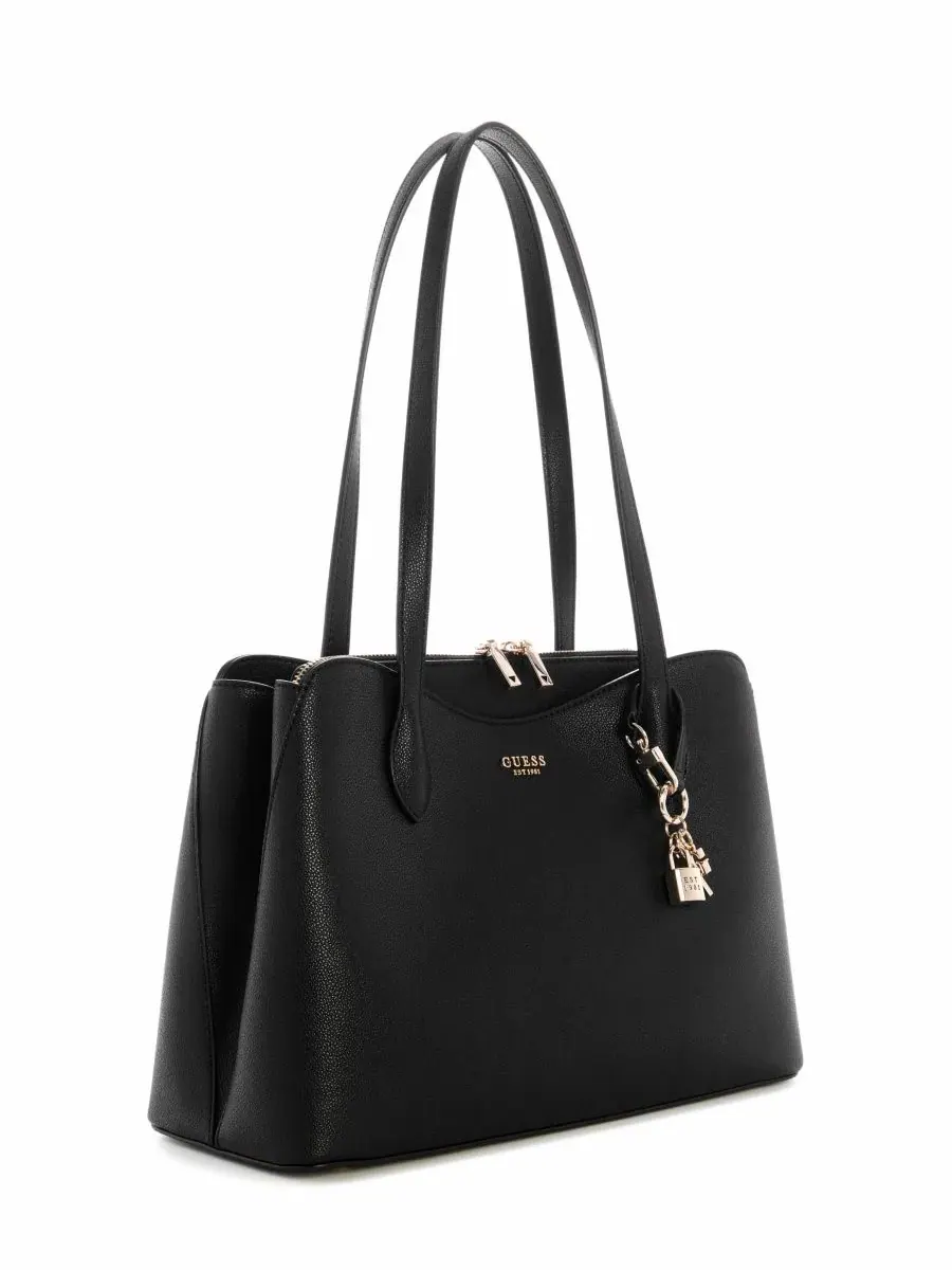 Большая сумка-сатчел Bethany Large Satchel GUESS — изображение 2 из 4, черный