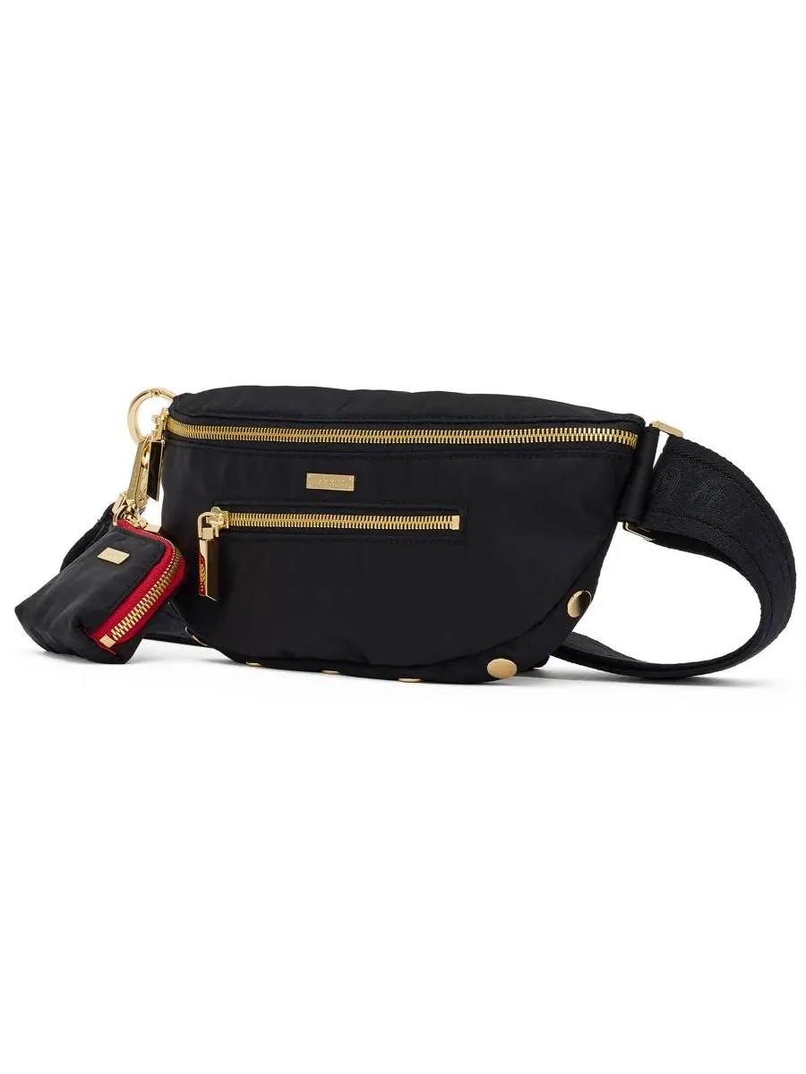 Поясная сумка Charles Belt Small Crossbody Hammitt — изображение 2 из 7, черный/золотистый