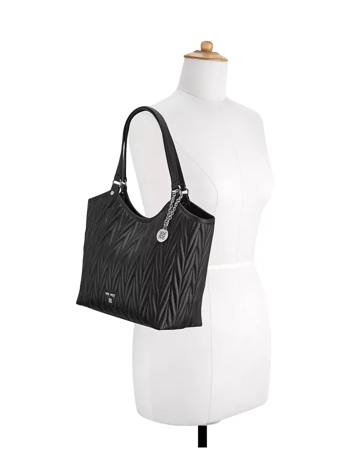 Jaslee Large 2 in 1 сумка-тоут Nine West — изображение 6 из 7, черный
