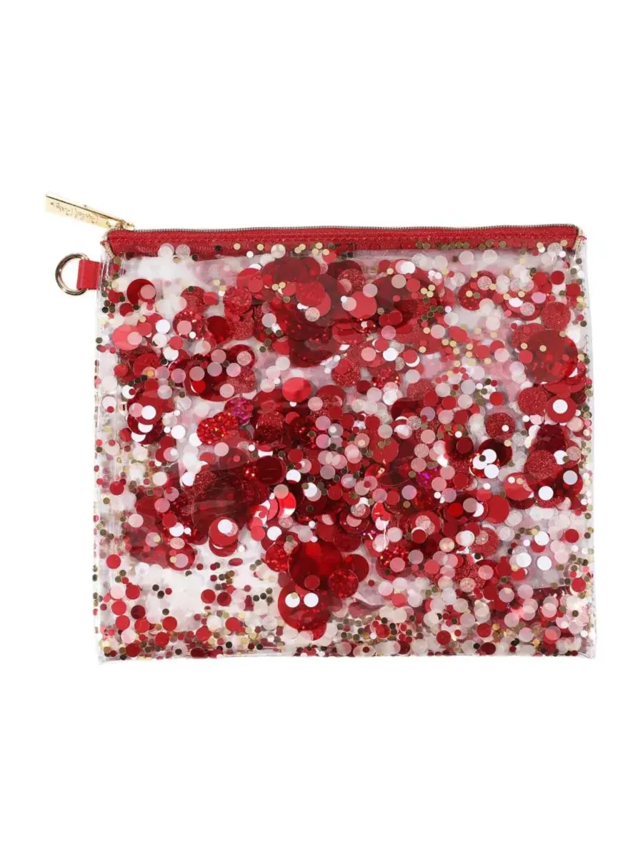 Packed Party Косметичка Spirit Squad Confetti Everything Pouch для женщин (красная) — красный