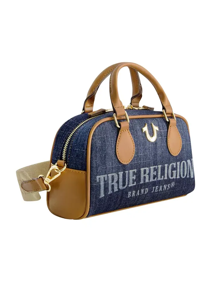 Мини-сумка-сэтчел с логотипом из денима True Religion