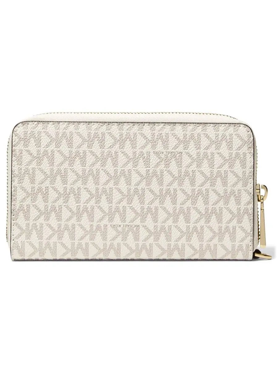 Сумка женская большая клатч Michael Kors Jet Set Flat Multi-Function Vanilla Acorn — изображение 2 из 3, ваниль/орех