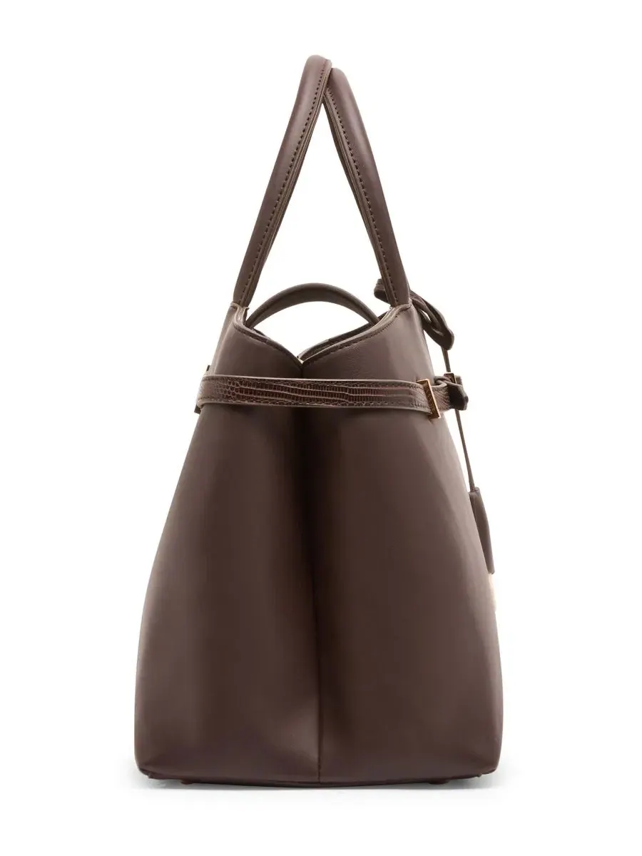 Сумка-шопер с ручками Anne Klein — изображение 3 из 6, коричневый