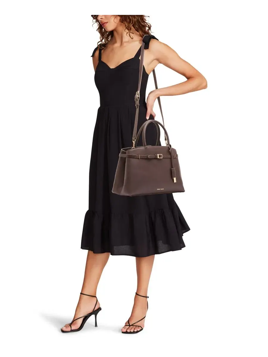 Сумка-шопер с ручками Anne Klein — изображение 6 из 6, коричневый