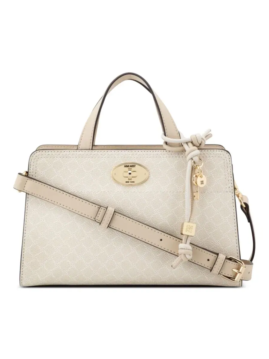 Мини-сэтчел кроссбоди Khora East West Small Satchel Crossbody Bag Nine West — изображение 1 из 5, кремовый бежевый