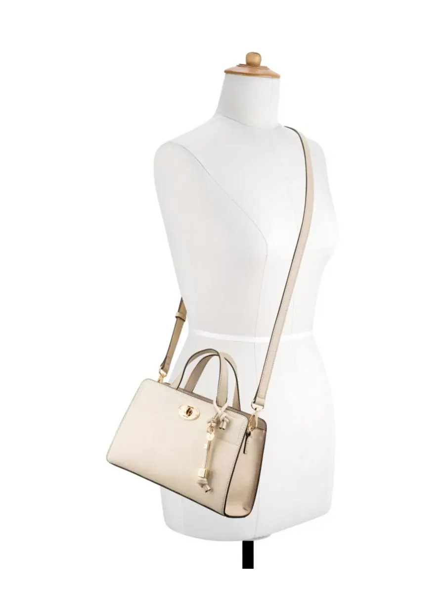 Мини-сэтчел кроссбоди Khora East West Small Satchel Crossbody Bag Nine West — изображение 2 из 5, кремовый бежевый