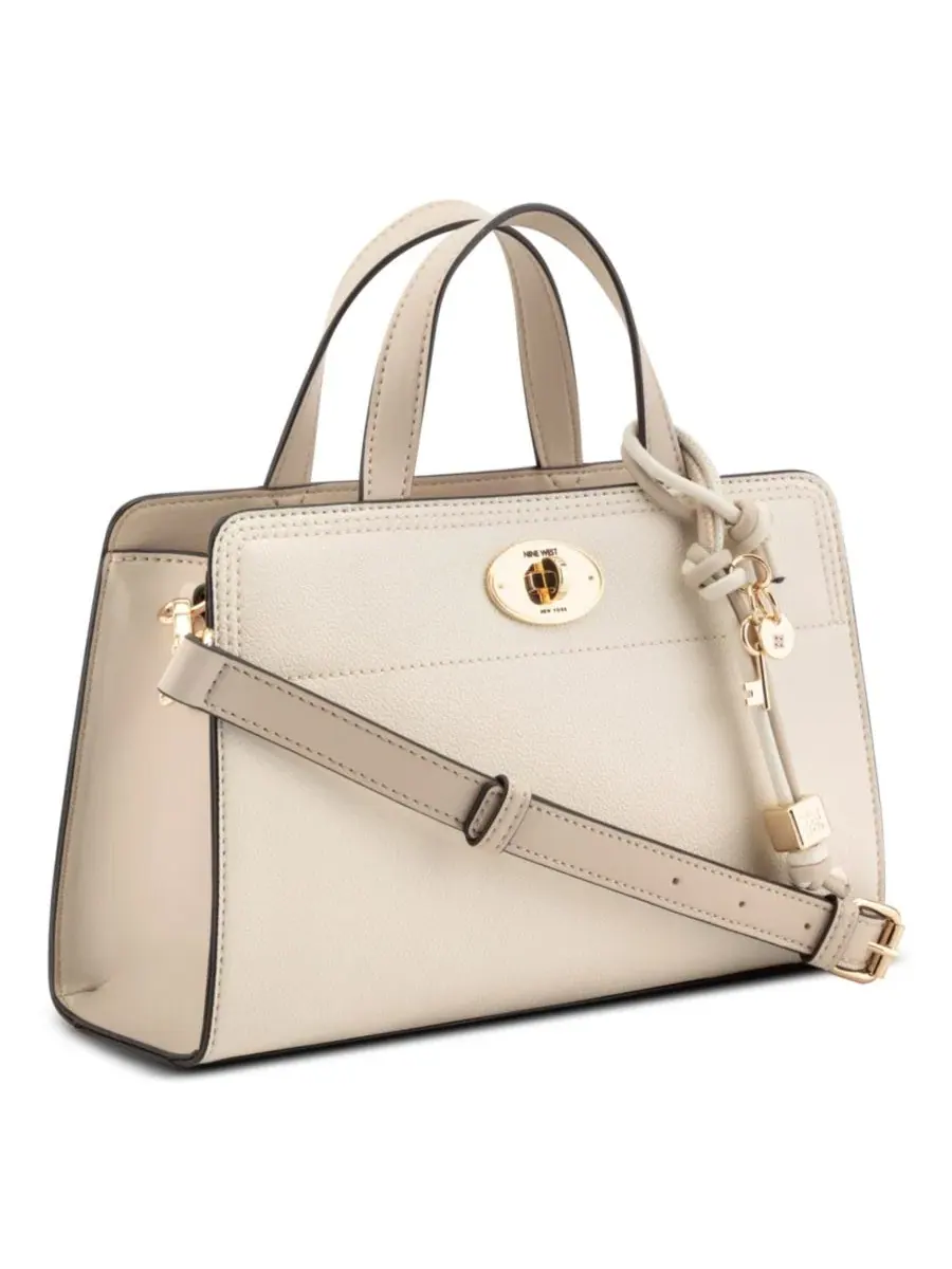 Мини-сэтчел кроссбоди Khora East West Small Satchel Crossbody Bag Nine West — изображение 4 из 5, кремовый бежевый