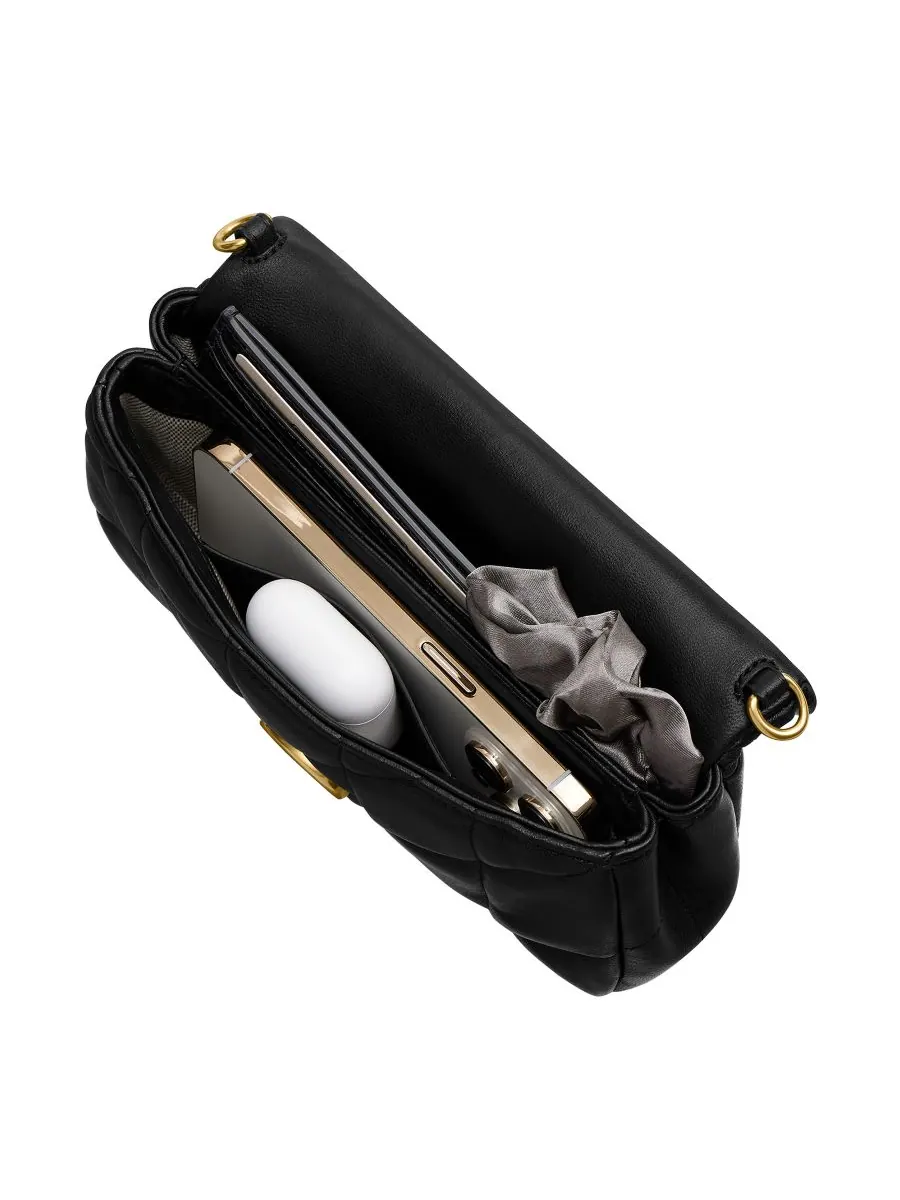 Стеганая мини-сумка через плечо COACH с цепочкой — 7