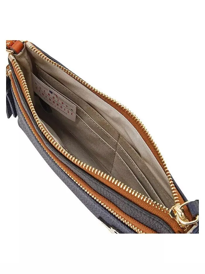 Женская сумка Houston Astros Infield с двойной молнией Dooney & Bourke — изображение 2 из 4, синий