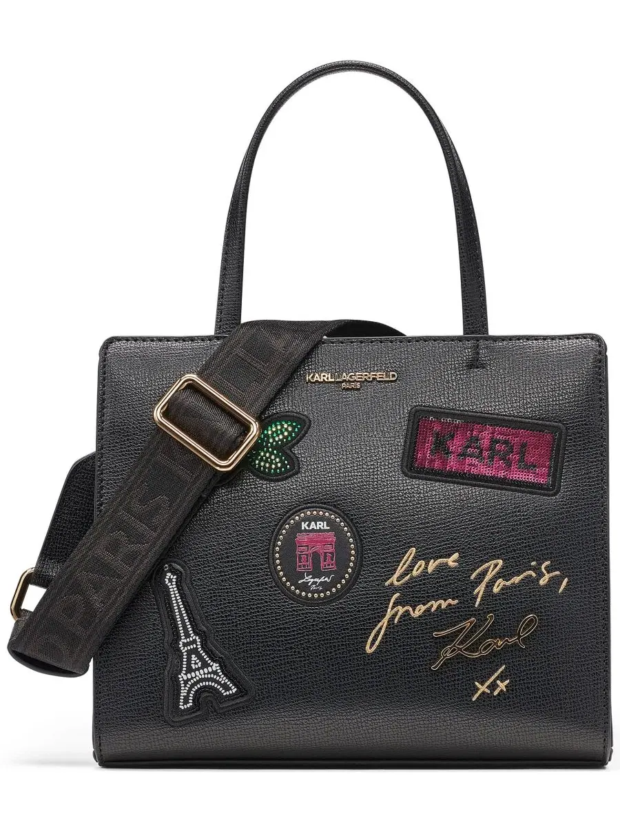 Сумка-шопер Maybelle Logo Print Small Satchel KARL LAGERFELD PARIS