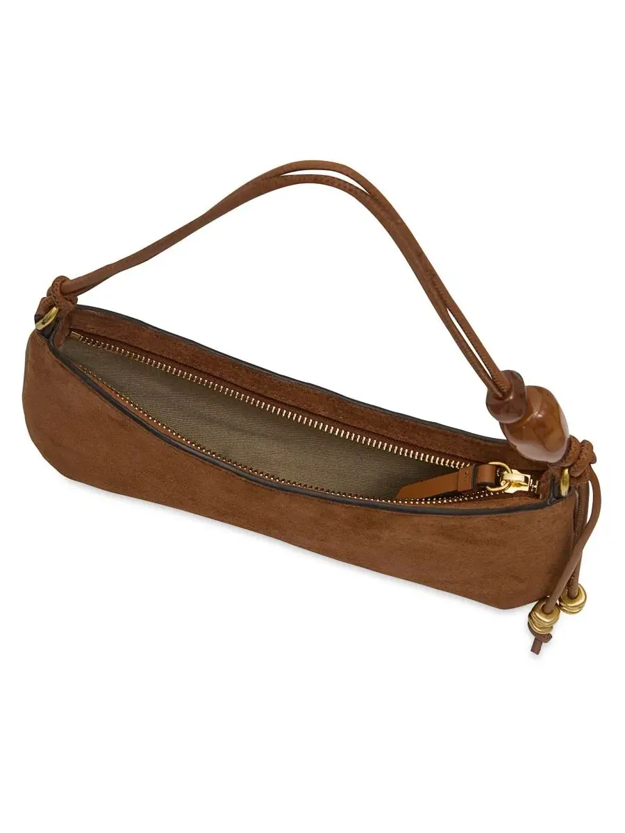 Небольшая сумка через плечо Reina из замши Rebecca Minkoff — изображение 3 из 3, какао