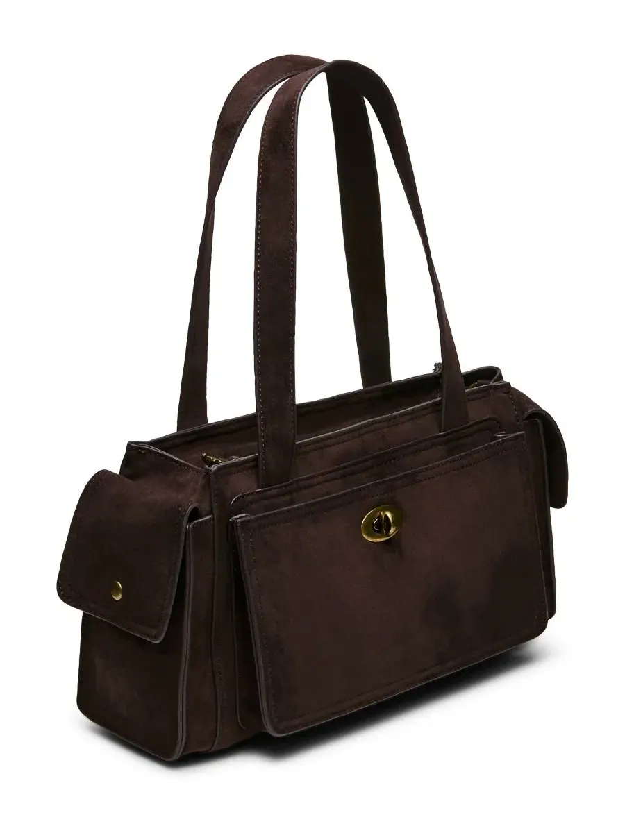 Сумка-шопер Taro Small Satchel Steve Madden — изображение 3 из 5, шоколад
