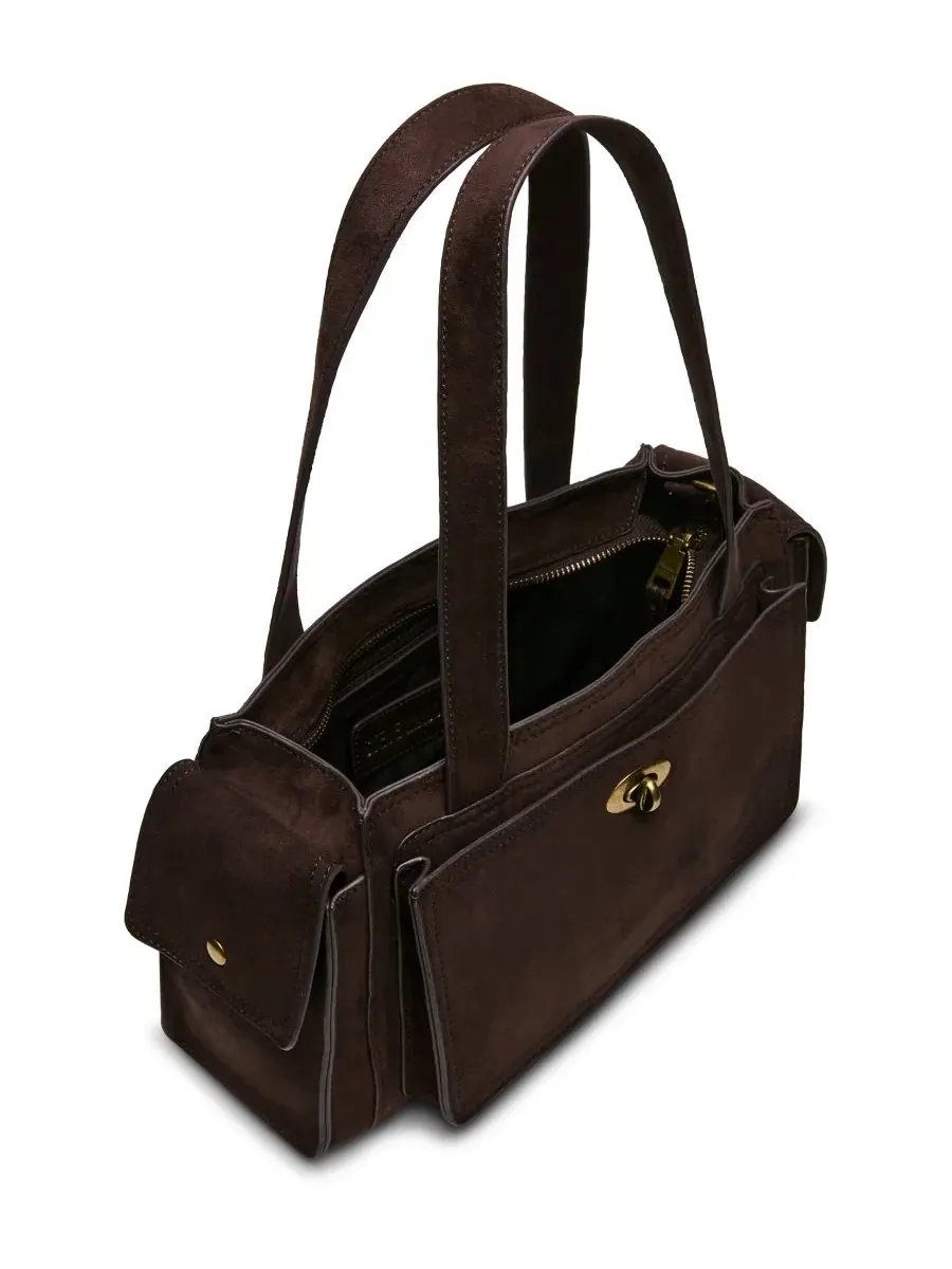 Сумка-шопер Taro Small Satchel Steve Madden — изображение 4 из 5, шоколад