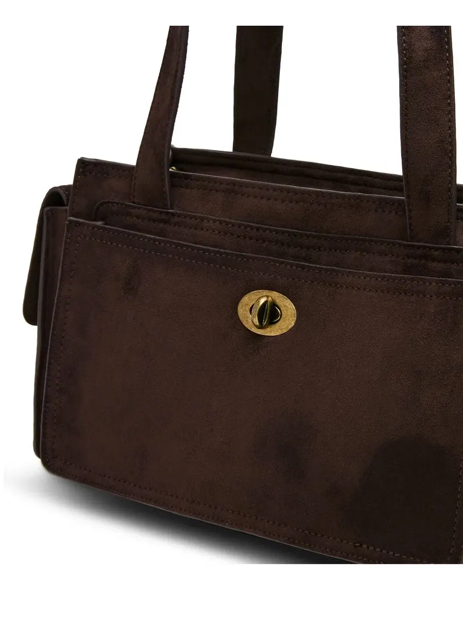 Сумка-шопер Taro Small Satchel Steve Madden — изображение 5 из 5, шоколад