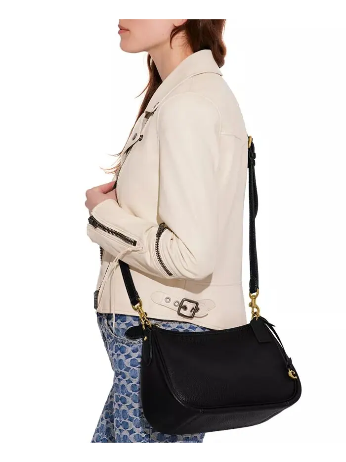 Кожаная сумка Cary Crossbody COACH — изображение 7 из 9, черный