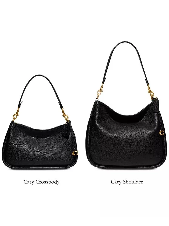 Кожаная сумка Cary Crossbody COACH — изображение 8 из 9, черный