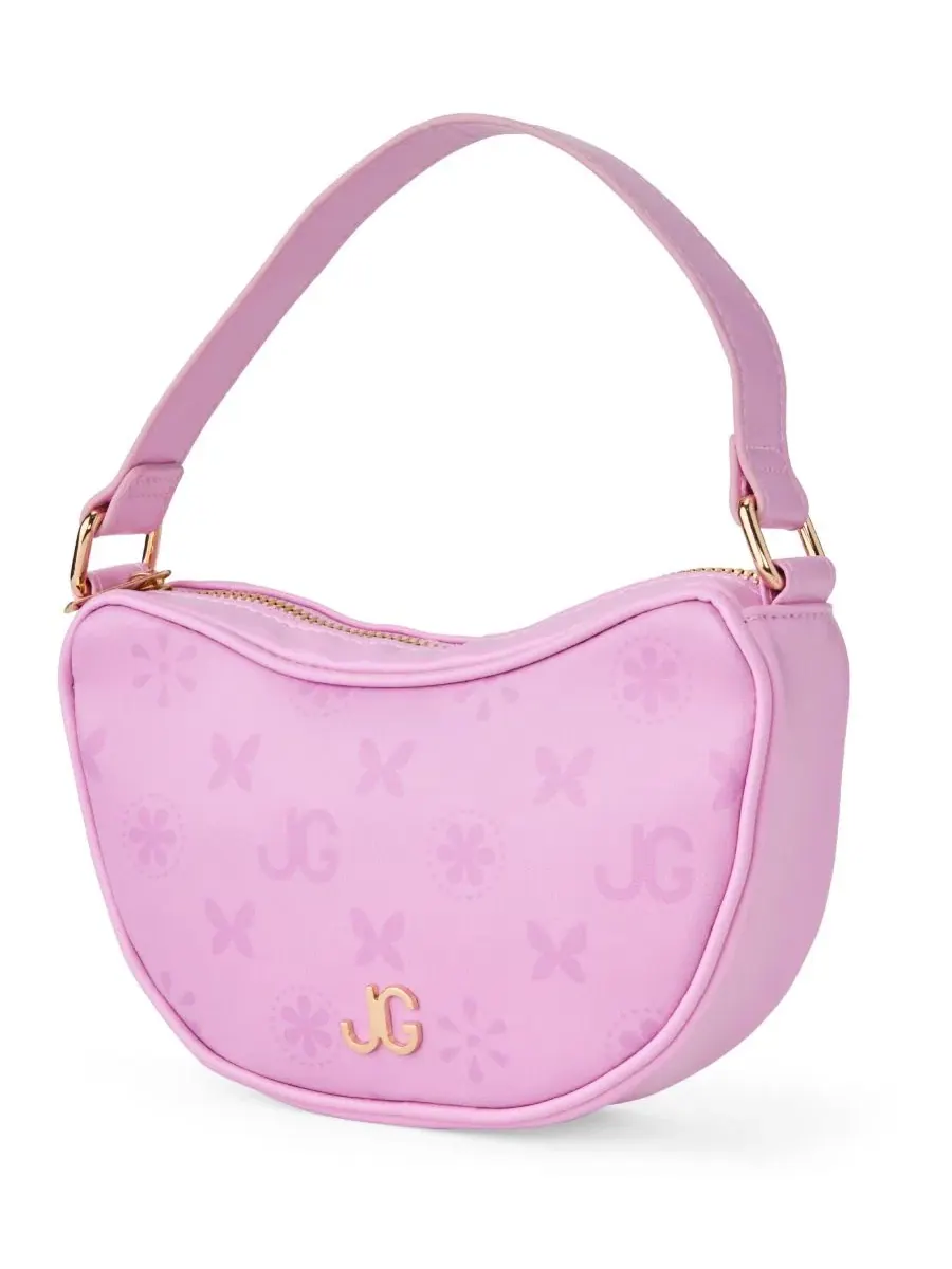 Мини-сумка с монограммой, модель Quilted Handbag with Scarf Journey Girls — фиолетовый