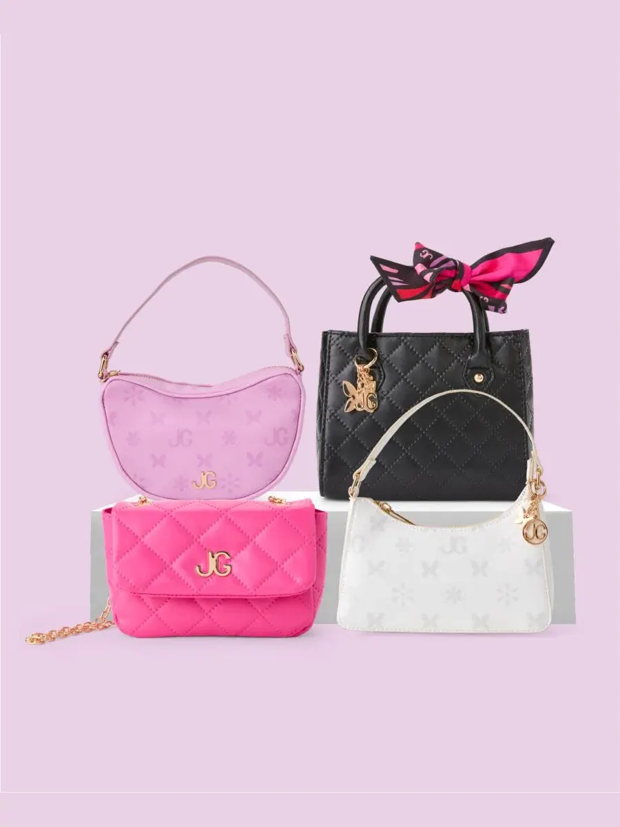 Мини-сумка с монограммой, модель Quilted Handbag with Scarf Journey Girls — изображение 5 из 6, светлый/фиолетовый