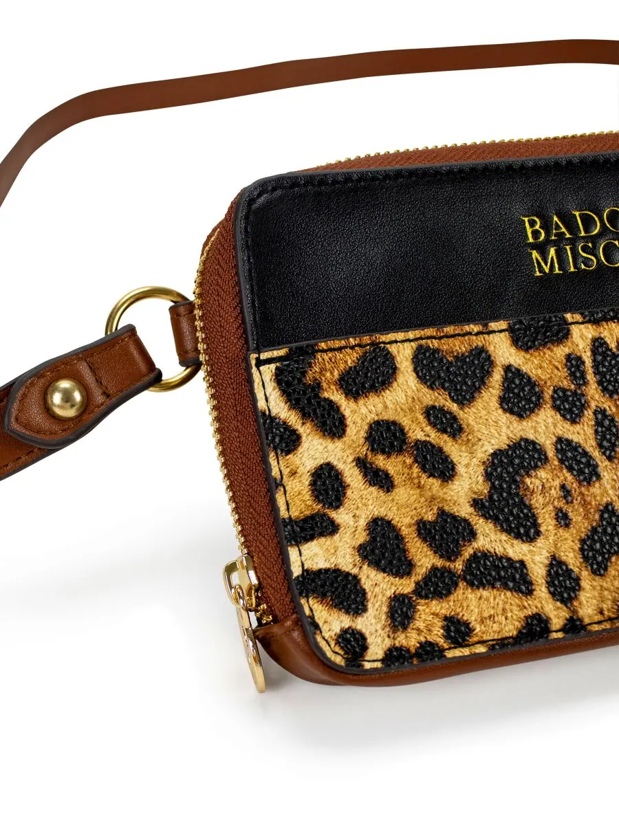 Поясная сумка из искусственной кожи Badgley Mischka — изображение 6 из 6, леопардовый