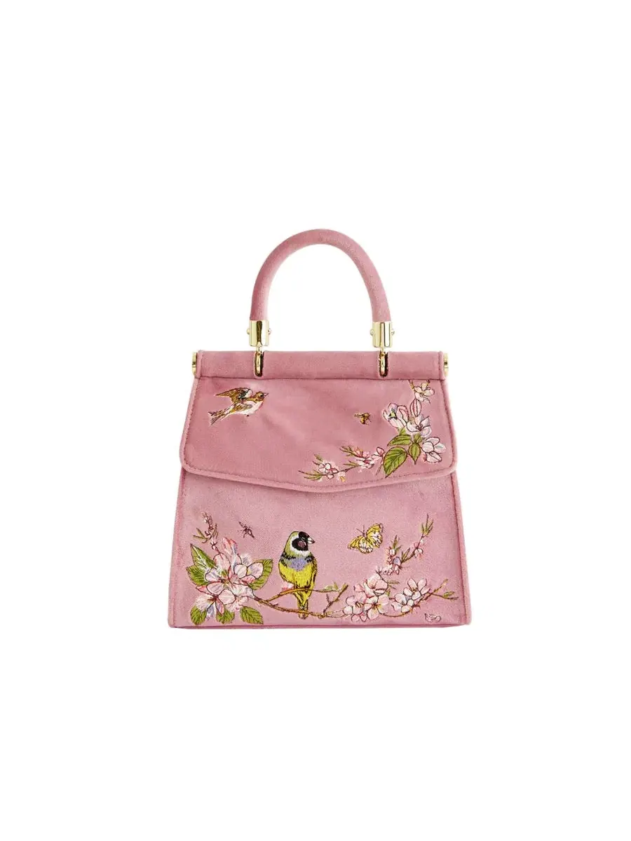 Сумка-шопер с вышивкой Bird Embroidered Mini Fable England