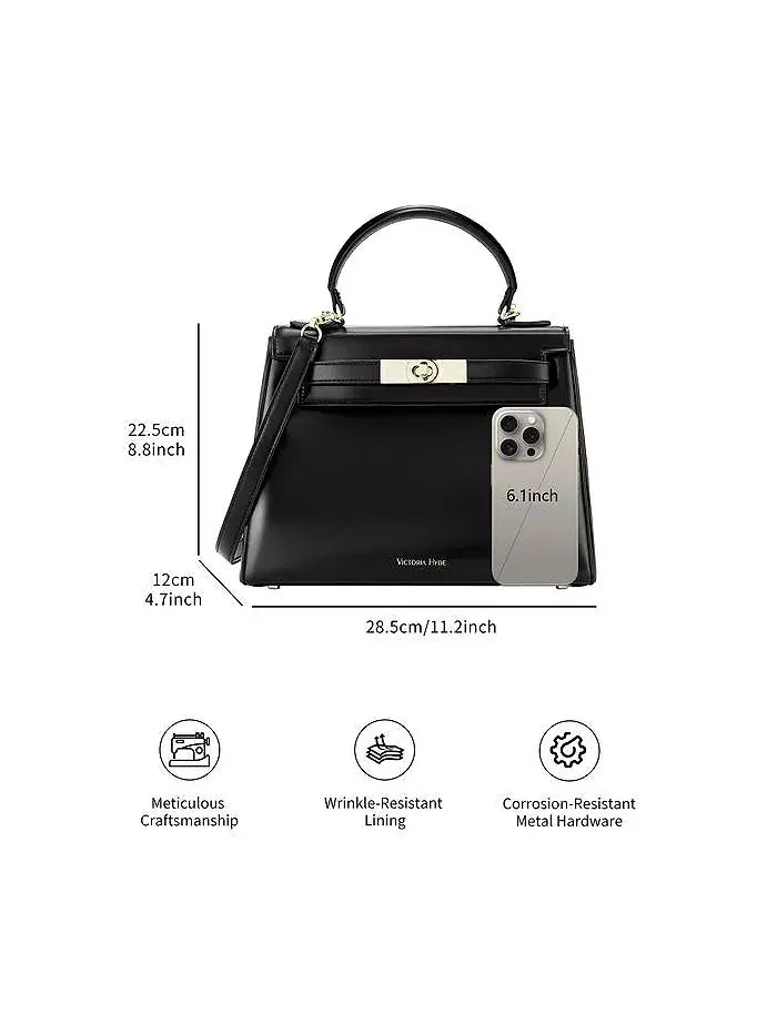 Сумка Victoria Handbag with Gold Hardware Victoria Hyde Victoria Hyde London — изображение 7 из 7, черный