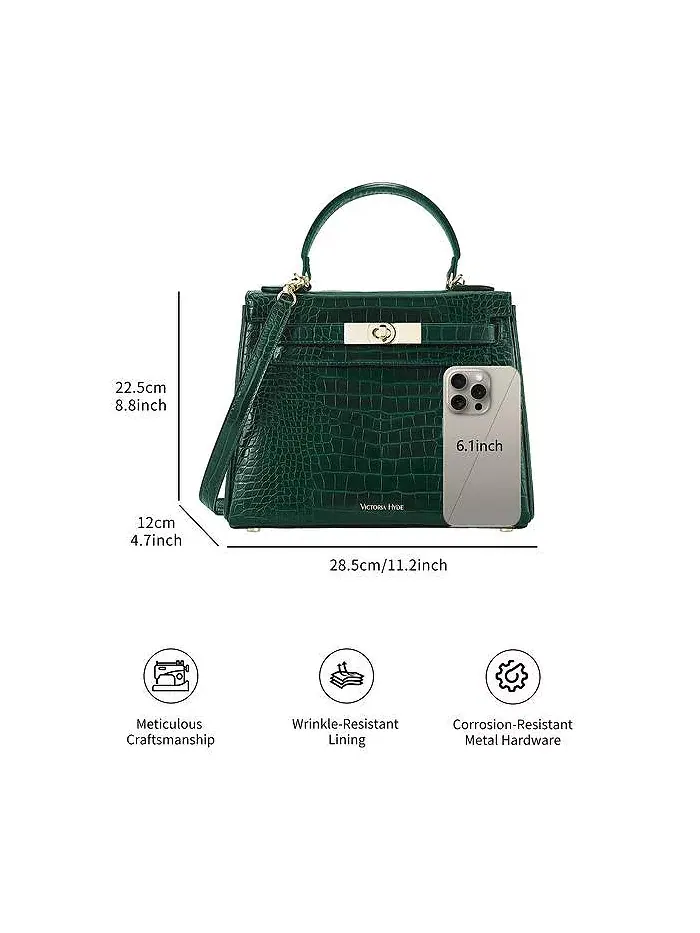 Сумка Victoria Handbag with Gold Hardware Victoria Hyde Victoria Hyde London — изображение 13 из 13, зеленый