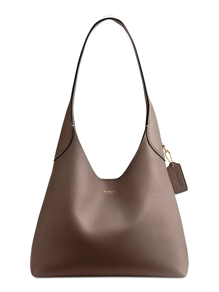 Кожаная сумка через плечо Coach Brooklyn Medium — изображение 1 из 4, черный