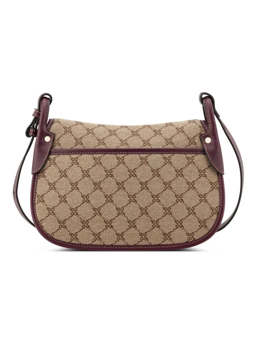 Сумка через плечо Cobel Convertible Flap Small Crossbody Nine West, Mocha Logo/Boysenberry — изображение 2 из 4