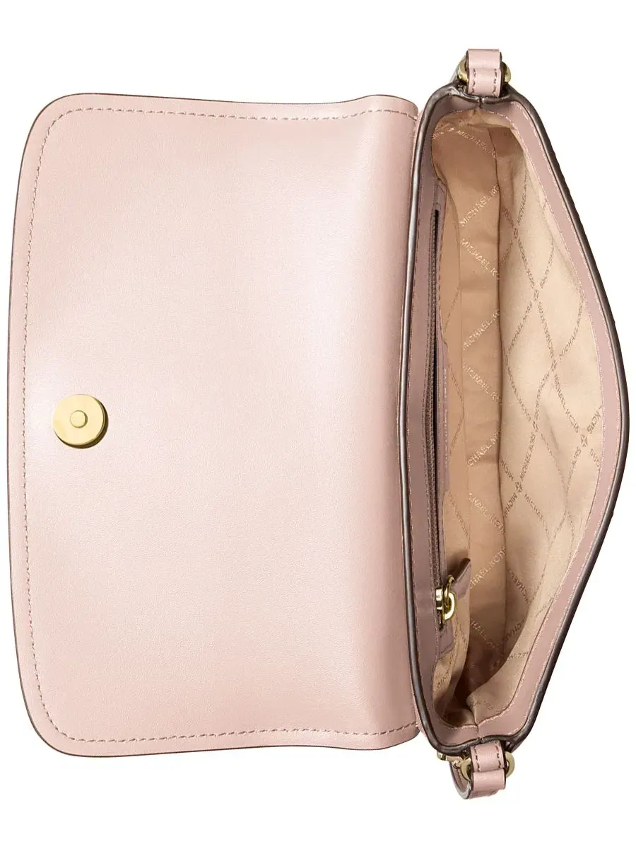 Сумка женская малая кросс-боди Michael Kors Alice Flap Crossbody Handbag — изображение 2 из 3, розовый