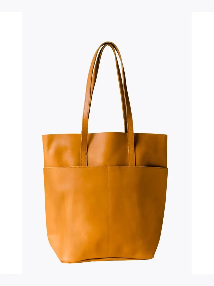 Сумка-шопер Selam Tote с двумя передними карманами ABLE — коричневый