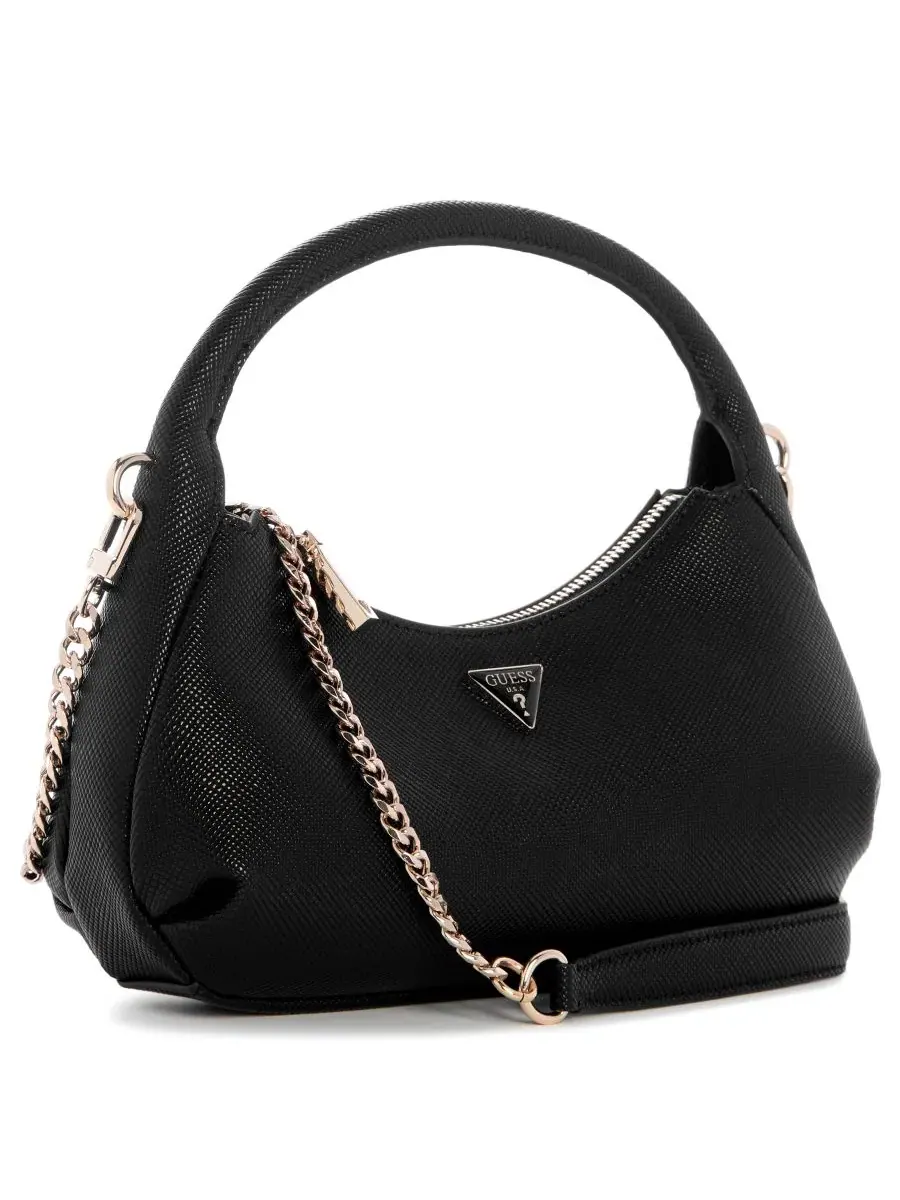 Сумка-хобо с верхней ручкой Gilda Small GUESS — изображение 3 из 5, черный