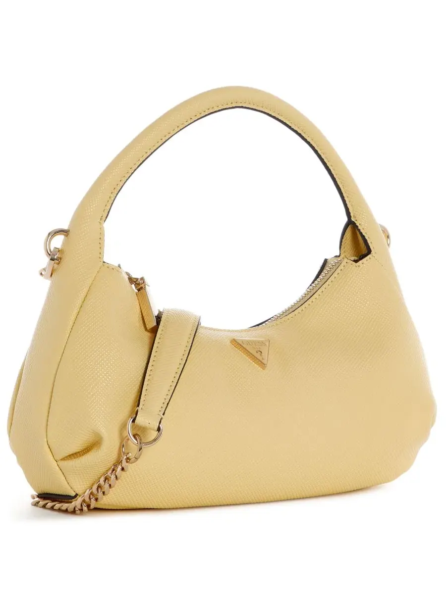 Сумка-хобо с верхней ручкой Gilda Small GUESS — изображение 3 из 5, бледный желтый