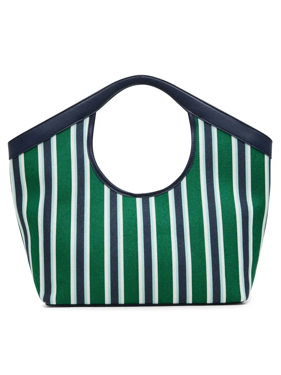 Сумка-шопер Extra-Large Top Handle Tote Anne Klein — изображение 2 из 7, темно-синий/зеленый