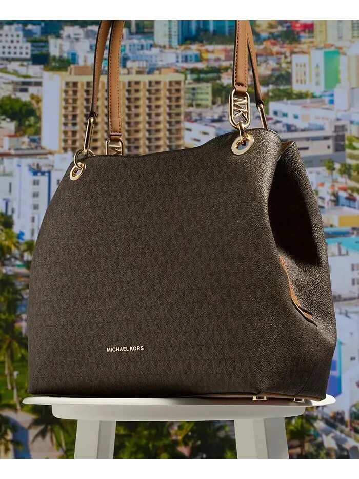Сумка-тоут Michael Kors Kensington бежевая — изображение 5 из 5