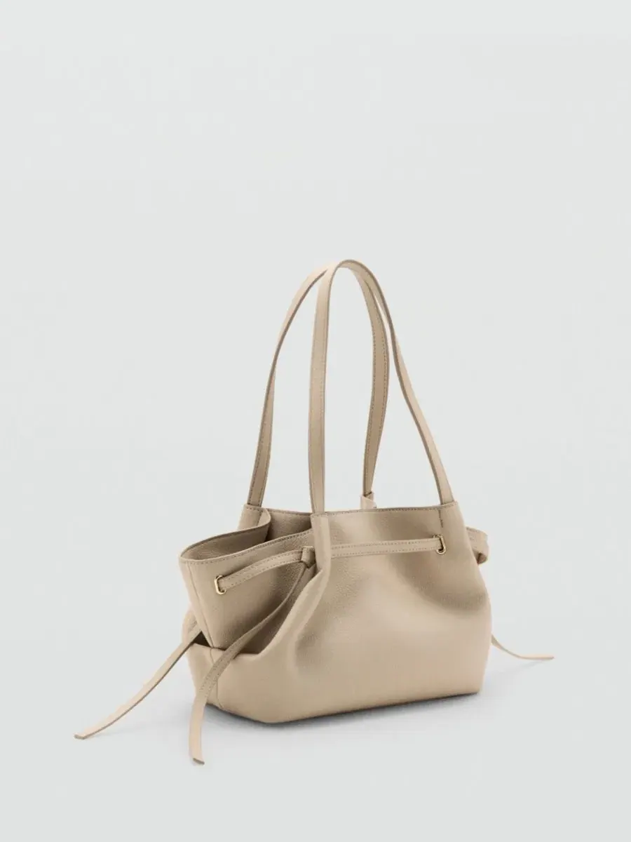 Сумка через плечо из полиуретана, Medium MANGO — изображение 2 из 6, белый